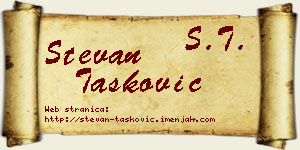 Stevan Tasković vizit kartica